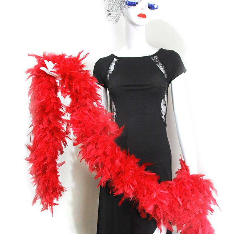 60 Gram 2 Yard 100/% Natural Feather Boa Chandelle Feather Costume Wedding Party Decor DIY Crafts Creation Decorations