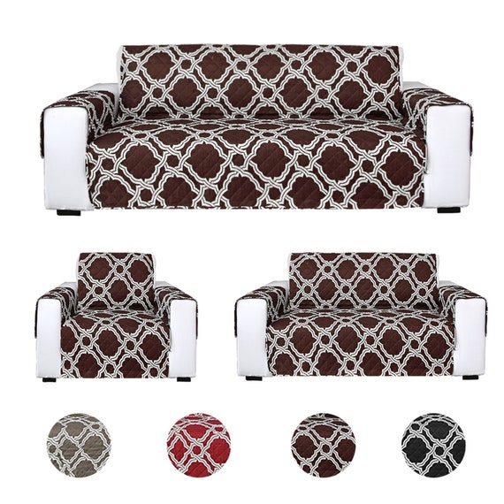 Waterproof Quilted Sofa Cover Diamond Lattice Pattern Couch Etsy