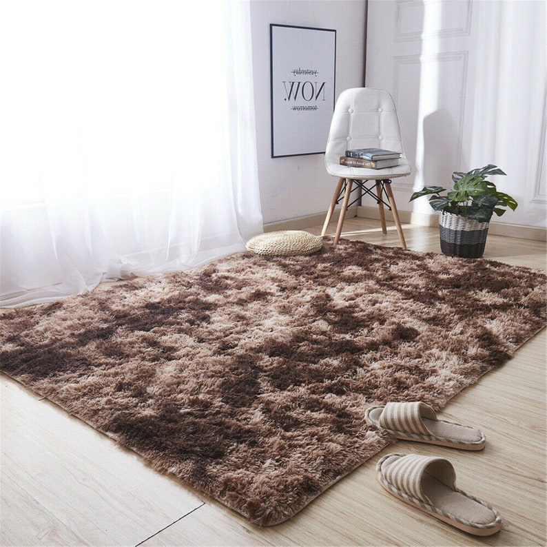 Premium Shaggy Area Rugs Fluffy TieDye Floor Soft Carpet Easy Etsy