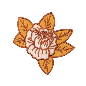 Bügelbild | Süßer Aufnäher | Blume | Rose | Tattoo | Wüste