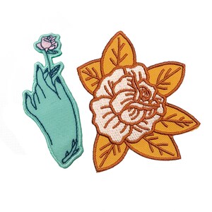 Flower BUNDLE | Cute Patch | Flower | Rose | Tattoo | Desert | Hand