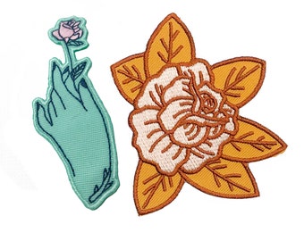 Flower BUNDLE | Cute Patch | Flower | Rose | Tattoo | Desert | Hand
