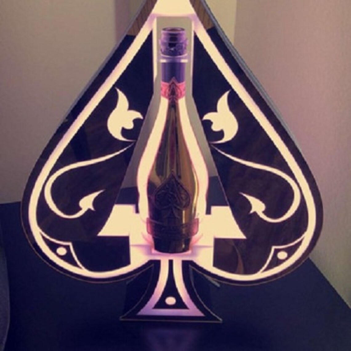 Ace of Spades Bottle Presenter Serving Trays Bottle Cage Etsy