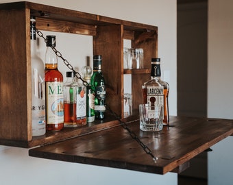 Whisky Bar Whisky Wandhalterung Beizen