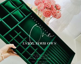 Custom Luxury Jewellery box,Jewelry Organizer, Drawers, Dress Drawer, PU Leather tray storage box, Ring Tray, Display Box