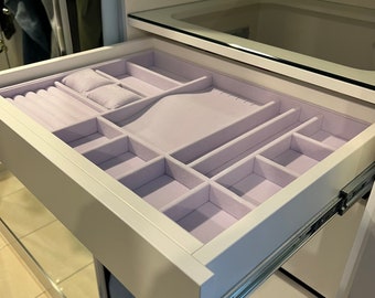 Fits IKEA PAX Jewelry Tray | Space Saving Custom Drawer Insert | Komplement Organizer | Small Drawer Jewellery Storage
