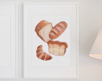 Bread Lover Wall Art Print