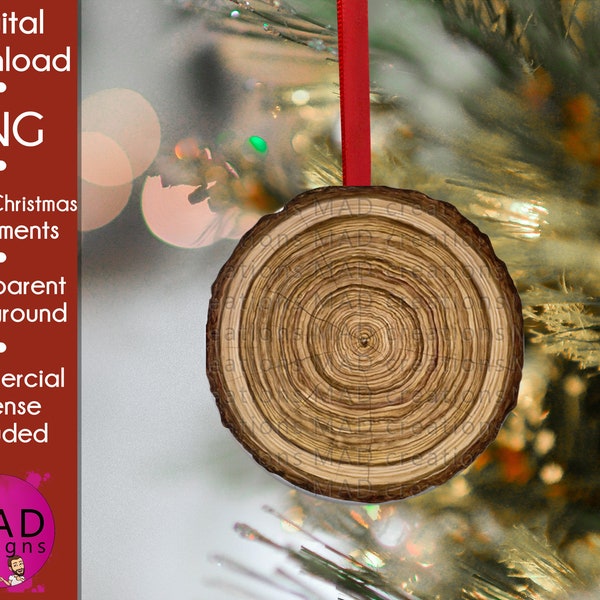 Wood Tree Ornaments Etsy