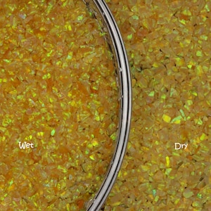 Crushed Synthetic Opal, Citrine OP28