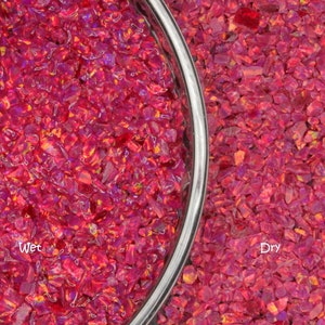 Crushed Synthetic Opal, Carmine OP23