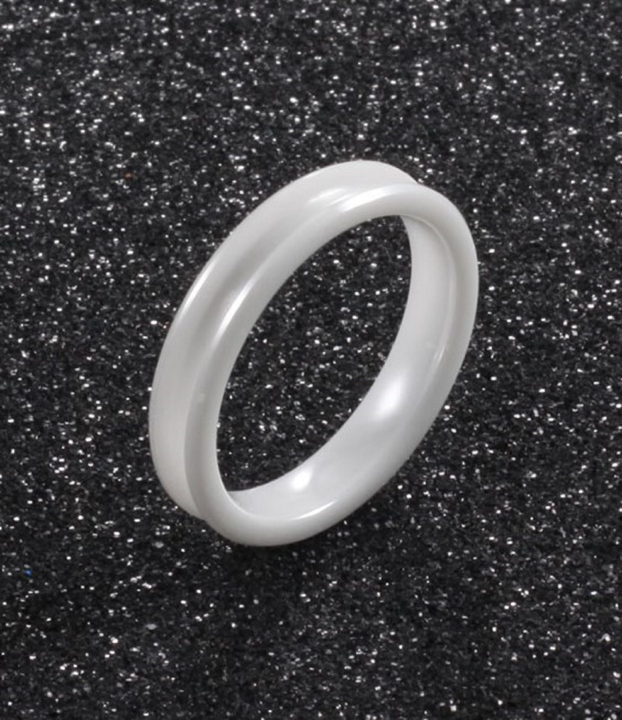 White Ceramic Ring - Etsy