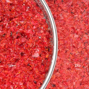 Crushed Synthetic Opal, Ruby OP45