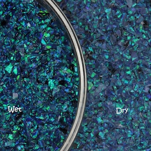 Crushed Synthetic Opal, Ocean Blue OP14