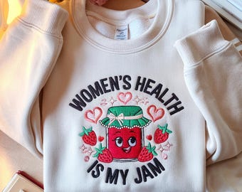 Embroidered Women's Health Sweatshirt, WHPN Gift