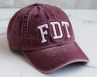 FDT Embroidered Hat: Military Alphabet Anti Trump Cap