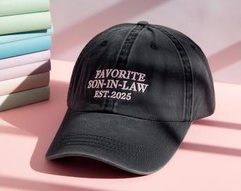Favorite Son-In-Law Embroidered Hat: Groom Gift