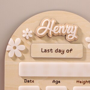 Personalized Daisy First/last Day of School Sign, Dry-erase Custom Sign ...