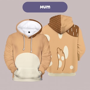 Mother Blue Dog 3D Hoodie: Heeler Cosplay, Halloween Costume