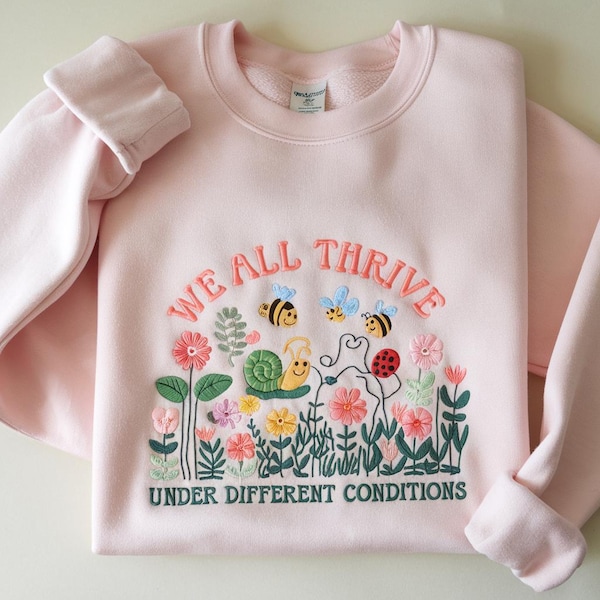 Sudadera bordada con el tema de la neurodiversidad, regalo para profesor de educación especial