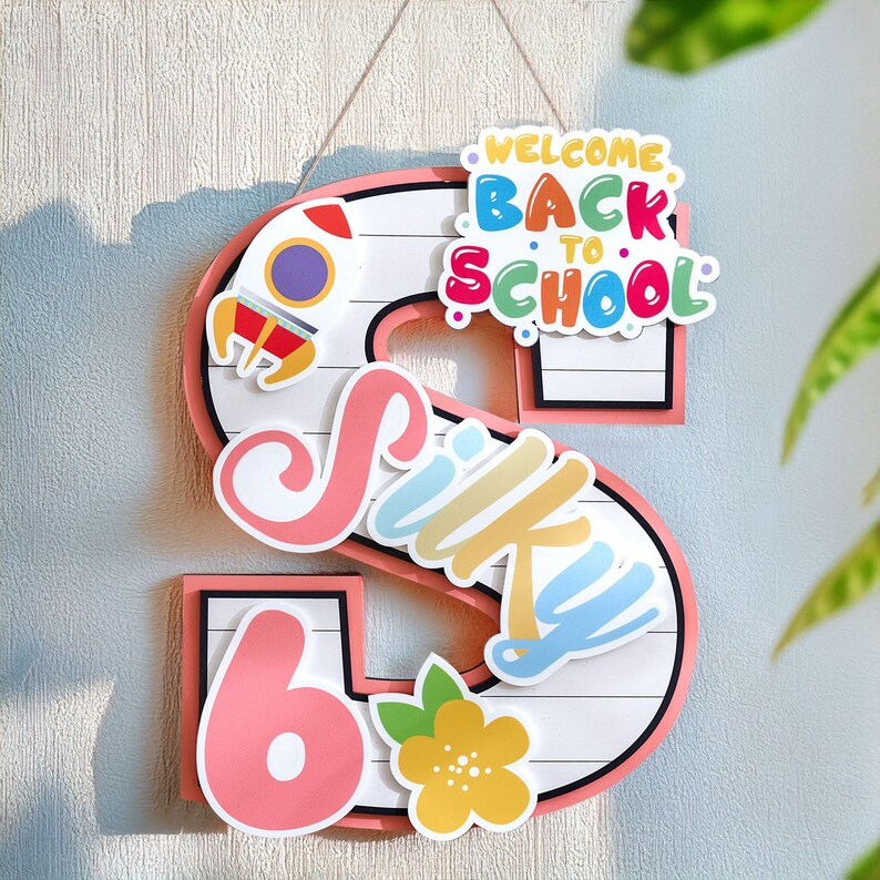 Personalized Teacher Door Sign, Teacher Appreciation Gifts, Teacher Door Hanger, Custom Classroom Decor, Back to School Gift for Teacher