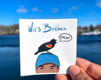 Will’s Birdbrain Podcast logo sticker