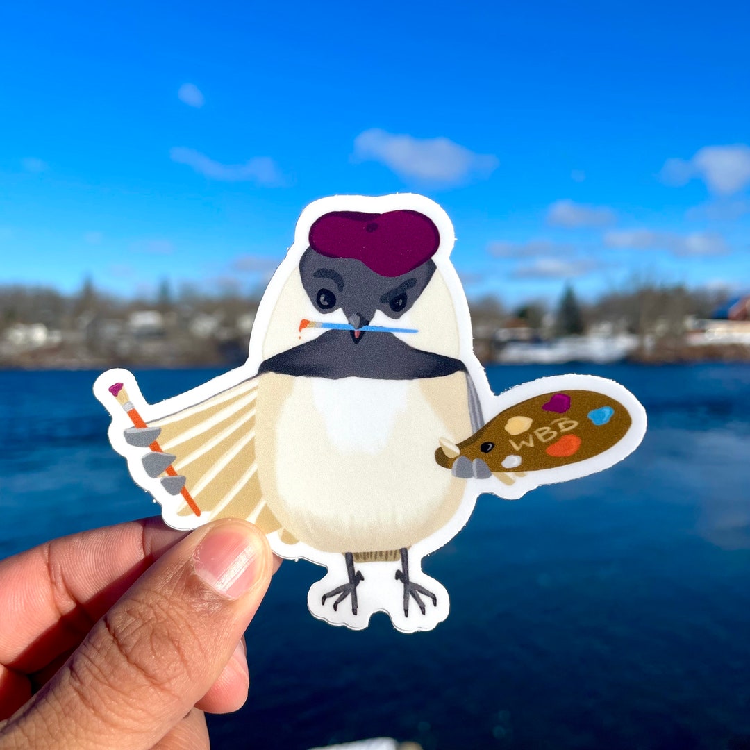 Black-capped Chickadee Sticker (will's Birdbrain Podcast) - Etsy