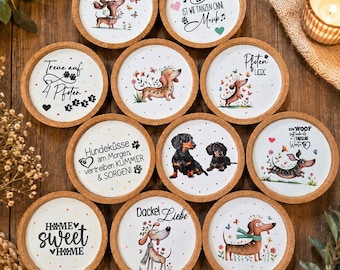 Posavasos de corcho, perro salchicha, perro, amor por los perros salchicha, regalo, recuerdo de IKEA, mascota, animal