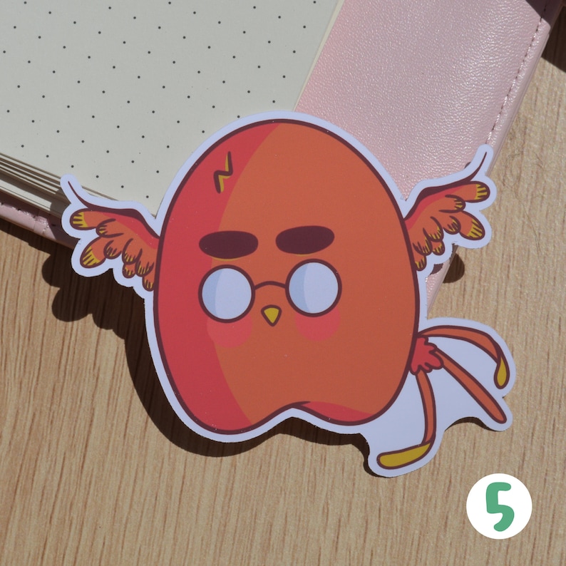 Harry Blobber Vinyl Sticker Matte Vinyl Cute Kawaii Sticker Pack Size 3 Die Cut Stickers