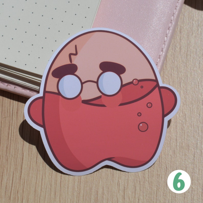 Harry Blobber Vinyl Sticker Matte Vinyl Cute Kawaii Sticker Pack Size 3 Die Cut Stickers