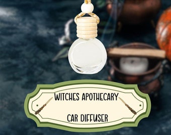 Witches Apothecary Round Mood Diffusers - Aromatherapy for Car, Office & Home | Coastal Witchery, Witches Orchard, Spellbound Citrus, etc.