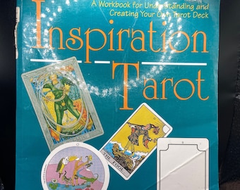 INSPIRATION TAROT Book | Softcover Guide to Deck Creation | Create Your Own Tarot Deck | Workbook for Making Your Own Deck | Out of Print