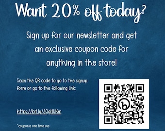 SAVE 20% OFF TODAY!