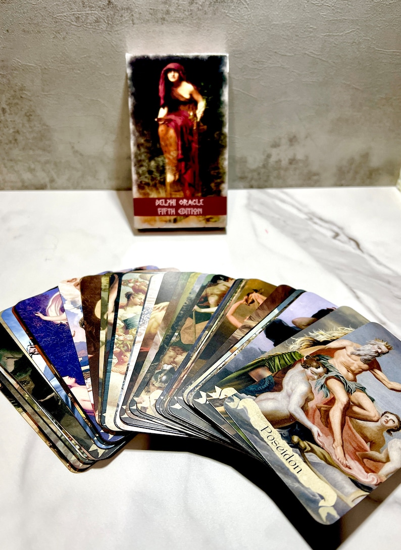 Delphi Oracle Cards Self Published Deck of Greek Mythology Aphrodite, Zeus, Hades With Choice of 4x6 Art Print image 4