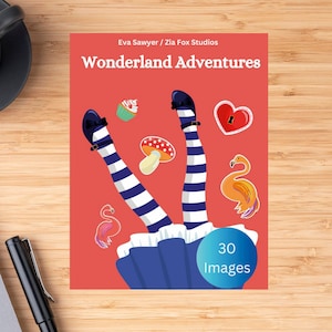 Alice In Wonderland Coloring Book | Physical Copy | Print on Demand | Fantasy | White Rabbit | Mad Hatter | US Letter Sized | 64 Pages