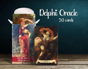 Griekse mythologie Oracle Deck ~ Ontdek de wijsheid van Delphi ~ Bevat Zeus, Hades, Aphrodite en meer! Inclusief keuze uit 4x6 Art Print
