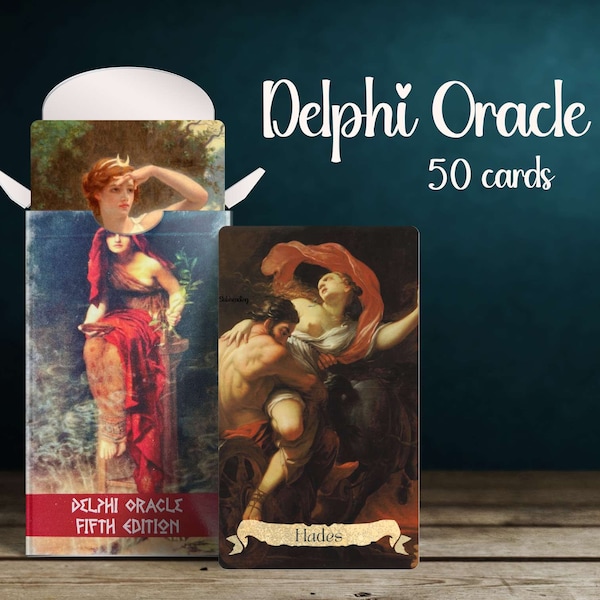 Greek Mythology Oracle Deck ~ Uncover the Wisdom of Delphi ~ Features Zeus, Hades, Aphrodite and More! Includes Choice Of 4x6 Art Print