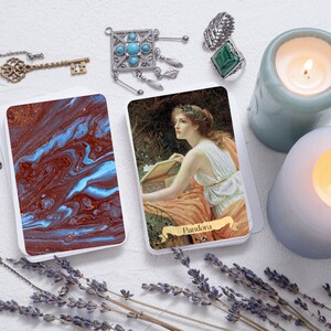 Delphi Oracle Cards Self Published Deck of Greek Mythology Aphrodite, Zeus, Hades With Choice of 4x6 Art Print image 2