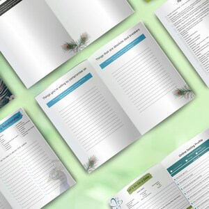 May include: A printable workbook with pages for self-reflection on relationships. The pages include prompts such as "What do I want in a relationship?", "Things you're willing to compromise on", "Things that are absolute deal breakers", "Let's Go On a Date", and "Online Dating Profile".