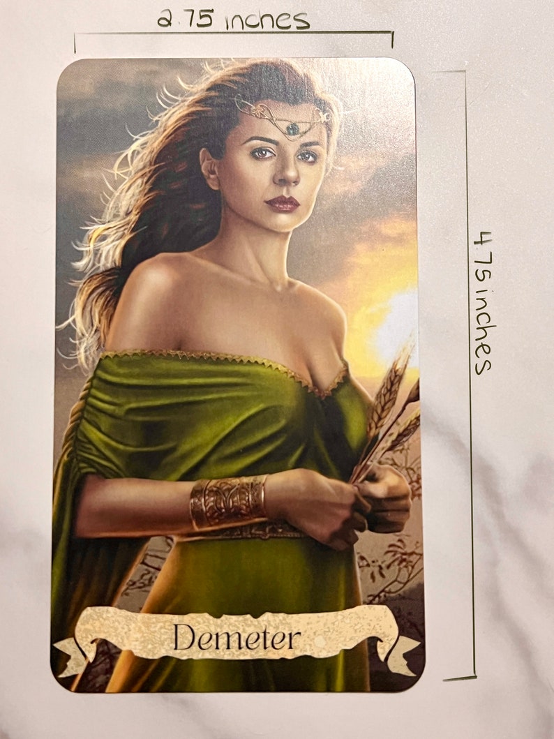 Delphi Oracle Cards Self Published Deck of Greek Mythology Aphrodite, Zeus, Hades With Choice of 4x6 Art Print image 3