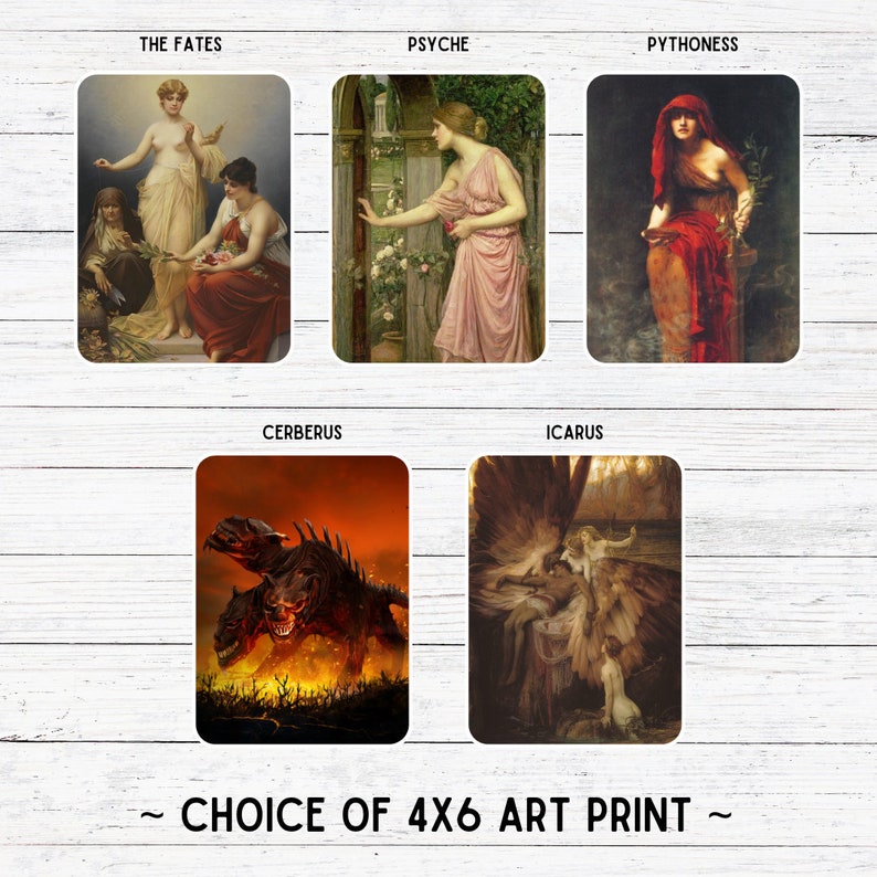 Delphi Oracle Cards Self Published Deck of Greek Mythology Aphrodite, Zeus, Hades With Choice of 4x6 Art Print image 9