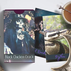 Black Chicken Oracle : Voodoo Self-Published Deck New Orleans Loa Baron Samedi, Papa Legba, Agwe, and The Spirit of NOLA image 6