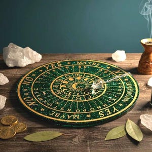 Celestial Pendulum Board, Custom Made Handcrafted Resin Tool For Divination, Pagan Gift