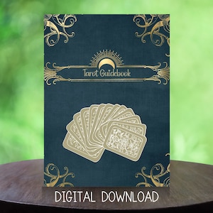 Guía completa de tarot para principiantes: PDF digital de 129 páginas con hipervínculos, significados de las cartas, tiradas y más. Descarga instantánea.