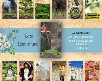 Tudor Lenormand Deck | Self Published | 15/16th Century England | Henry VIII | Anne Boleyn | Mary Queen of Scots | Tower of London Art Print