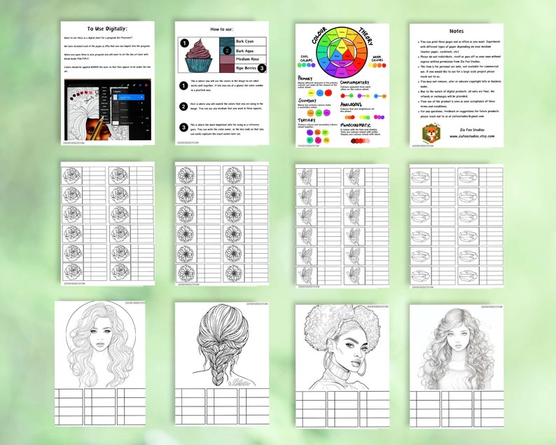 Color Theory Guide.pdf Artist Color Workbook - Digital Download PDF, Color Theory Guide ...