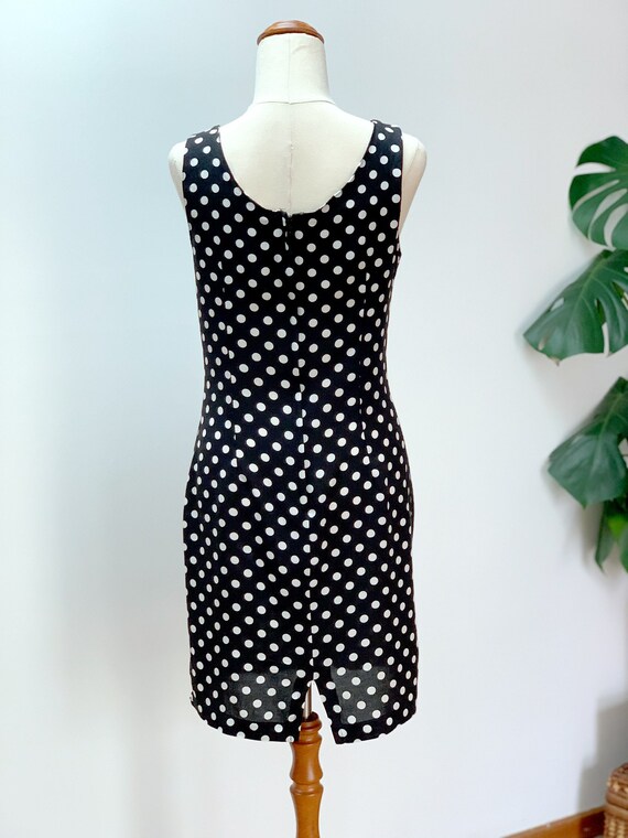 Vintage 1990s Polka dot mini dress - image 3