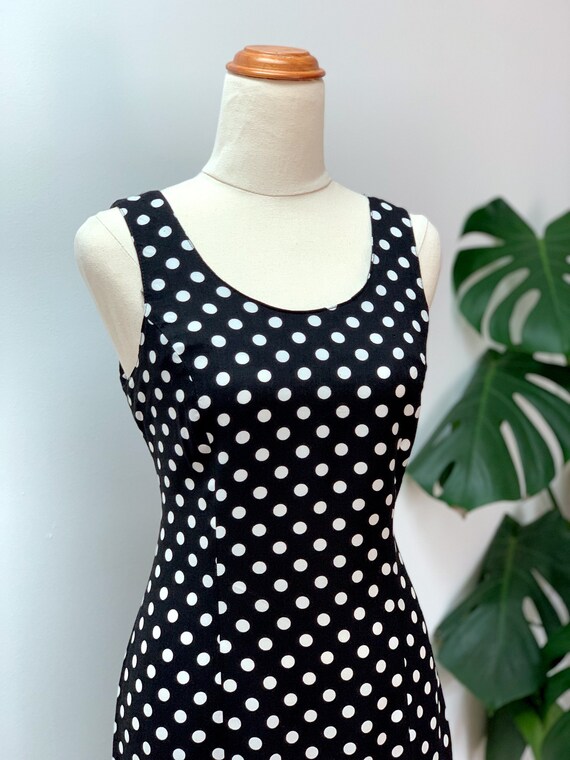 Vintage 1990s Polka dot mini dress - image 2