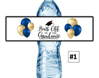 Personalized Graduation water bottle labels (10)