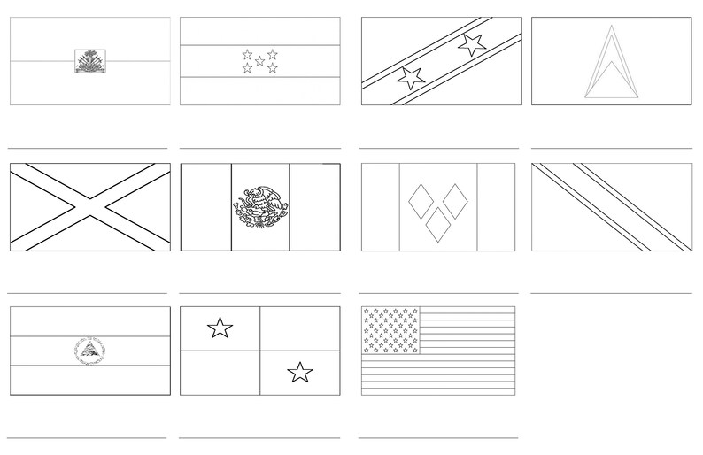 Flags of North America 3part Cards Montessori Nomenclature PDF