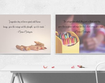 Maria Montessori Quote Prints - Classroom Decor (Digital Download)